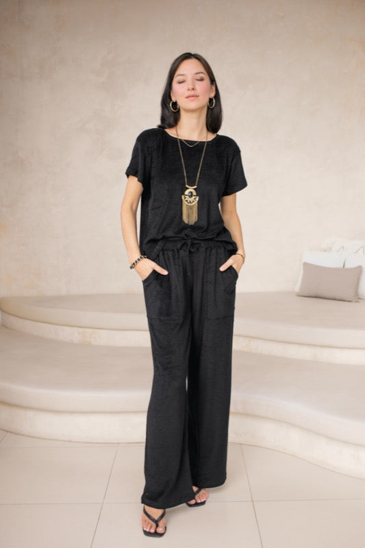 Marilyn Top - Black Terry