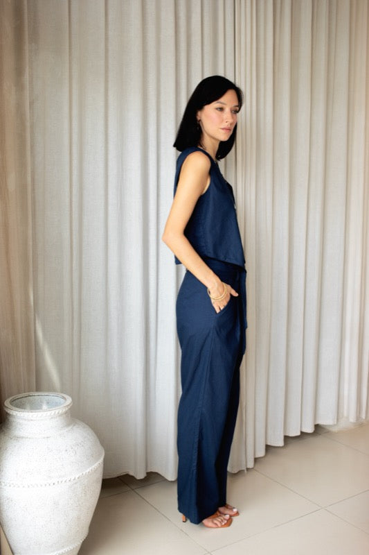 Anderson Pants - Navy Bamboo