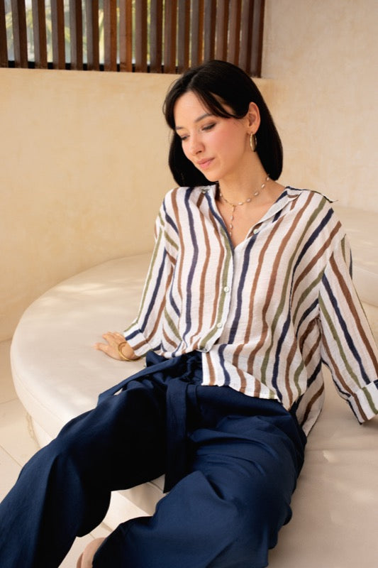 Everlyn Shirt - Stripe Me