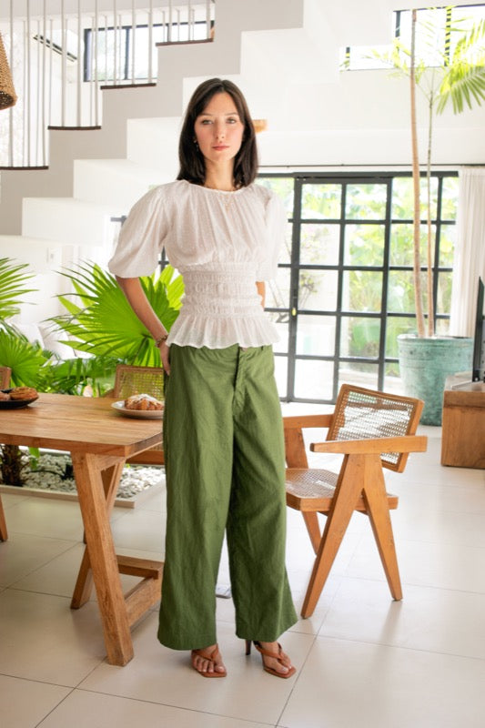 Milaia Blouse - Snow White with Lurex
