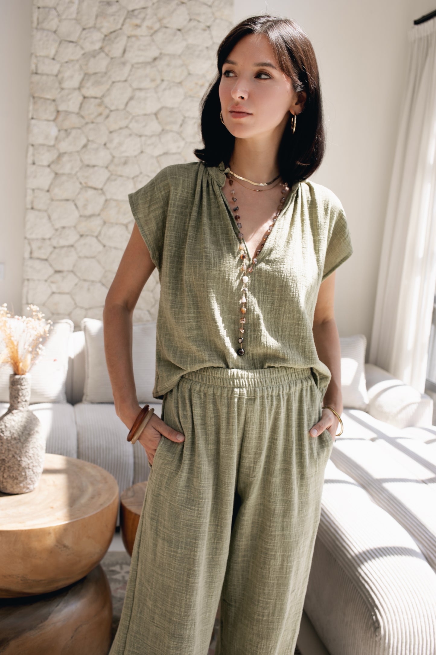 Rumi Top - Olive