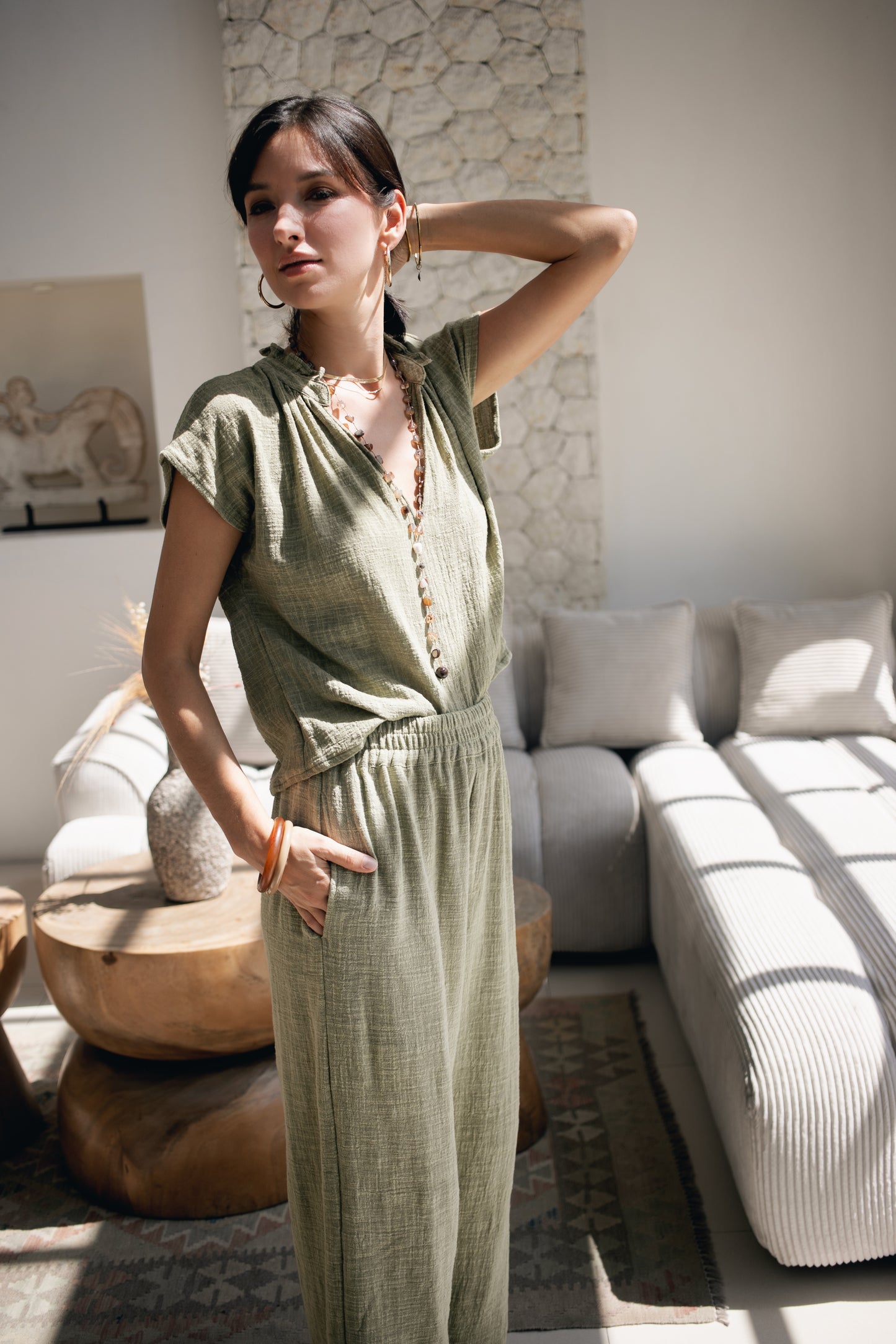 Rumi Top - Olive