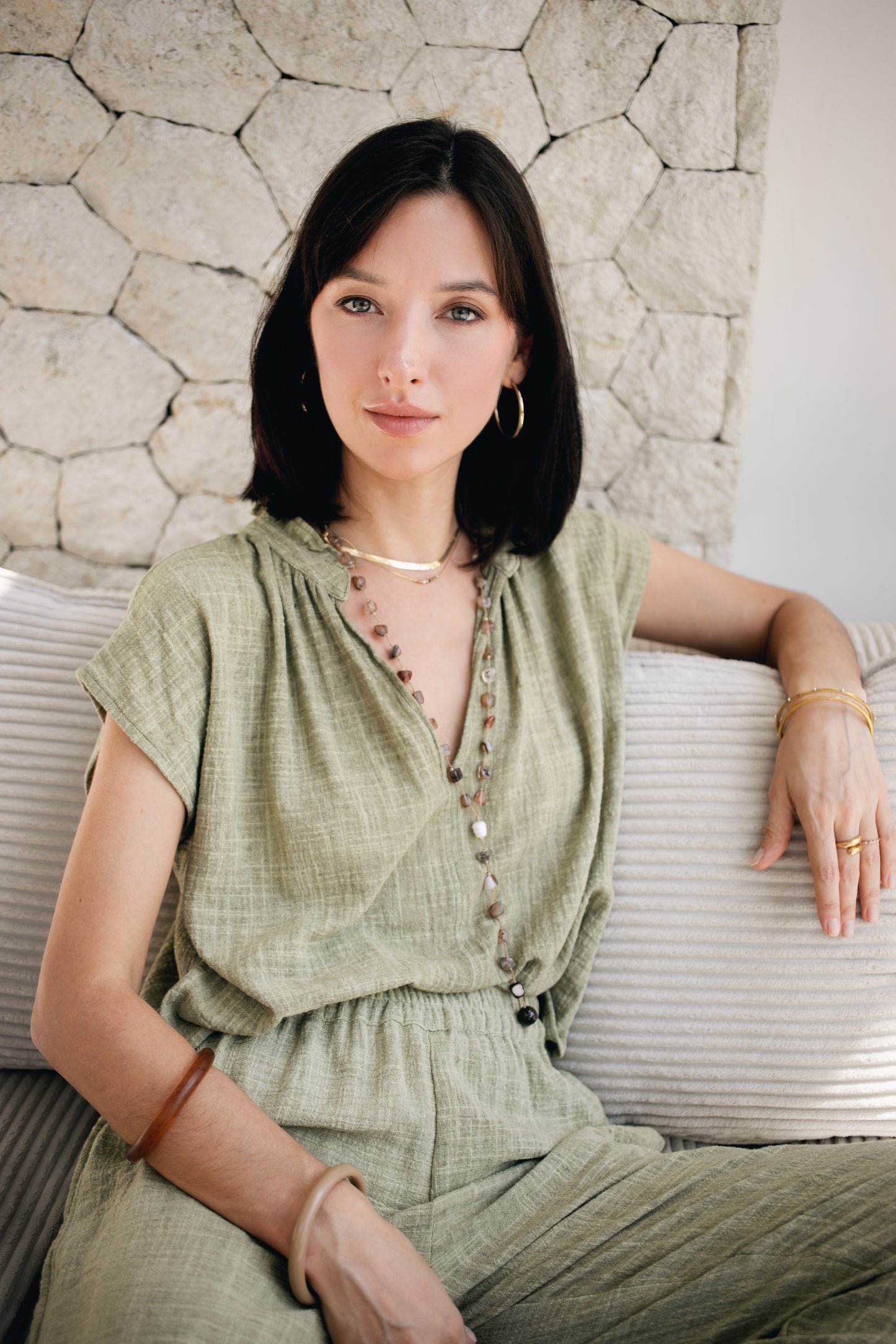 Rumi Top - Olive
