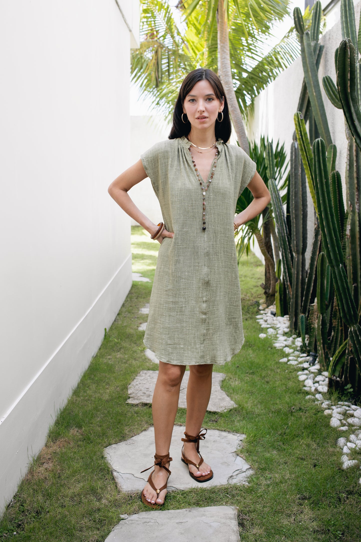 Rumi Dress - Olive