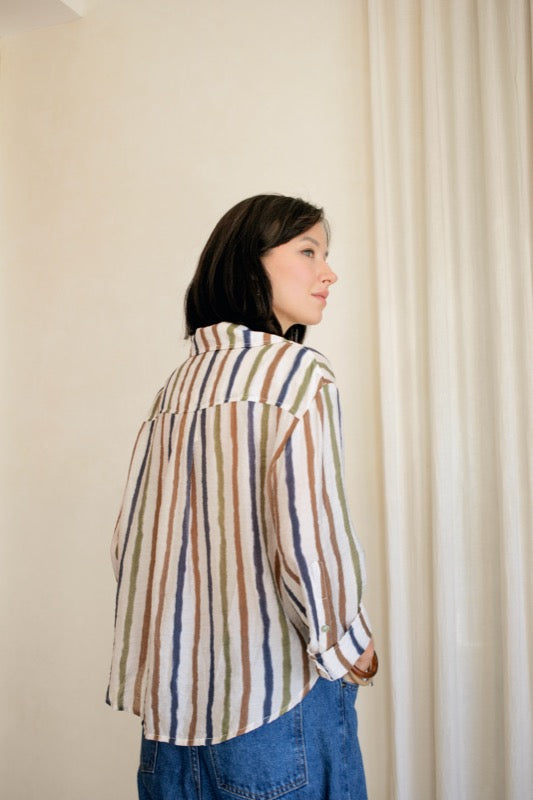 Everlyn Shirt - Stripe Me