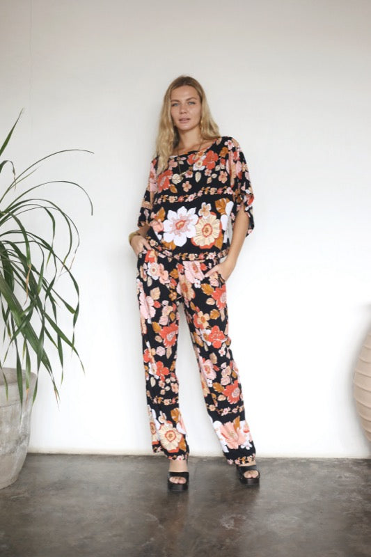 Avalon Pants - Border Floral