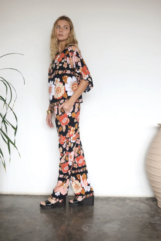 Avalon Pants - Border Floral