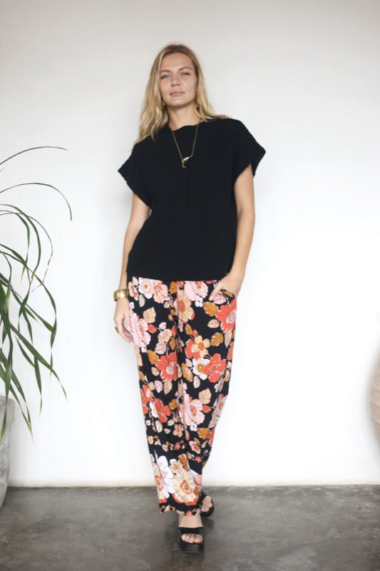 Avalon Pants - Border Floral