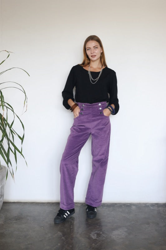 Donovan Pants - Wild Berry Corduroy