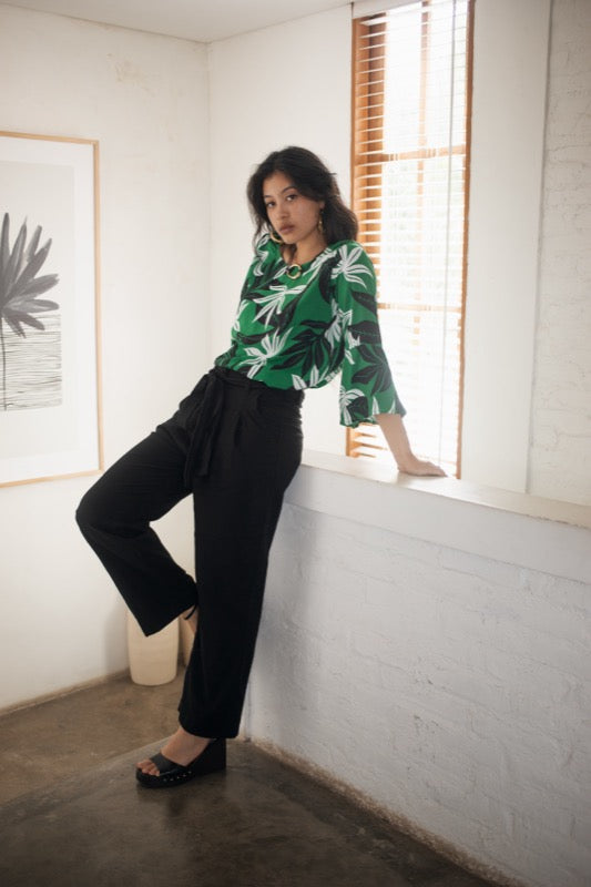 Anderson Pants - Black Linen