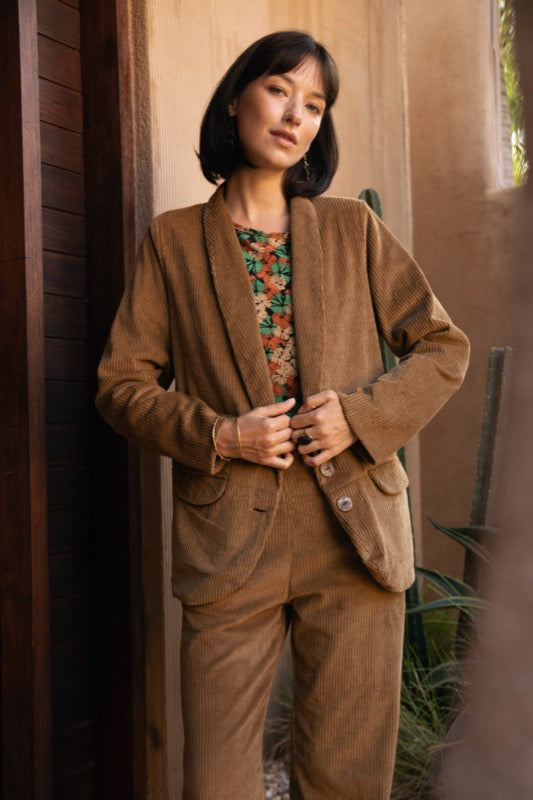Charlie Corduroy Blazer - Tan