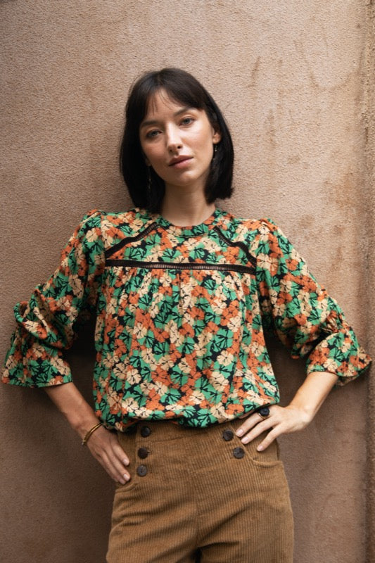 Leo Blouse - Autumn Leaves