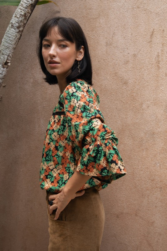 Leo Blouse - Autumn Leaves