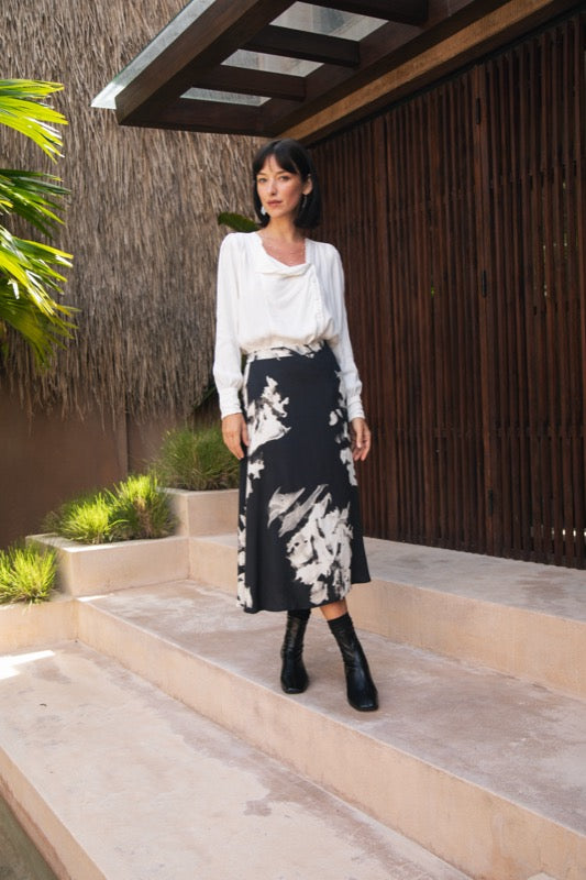 Mira Skirt - Watercolour Tye Dye