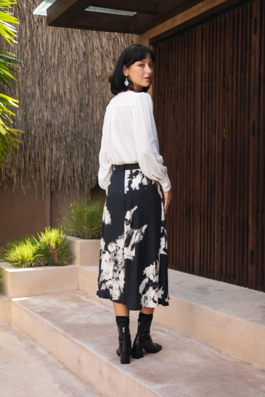 Mira Skirt - Watercolour Tye Dye