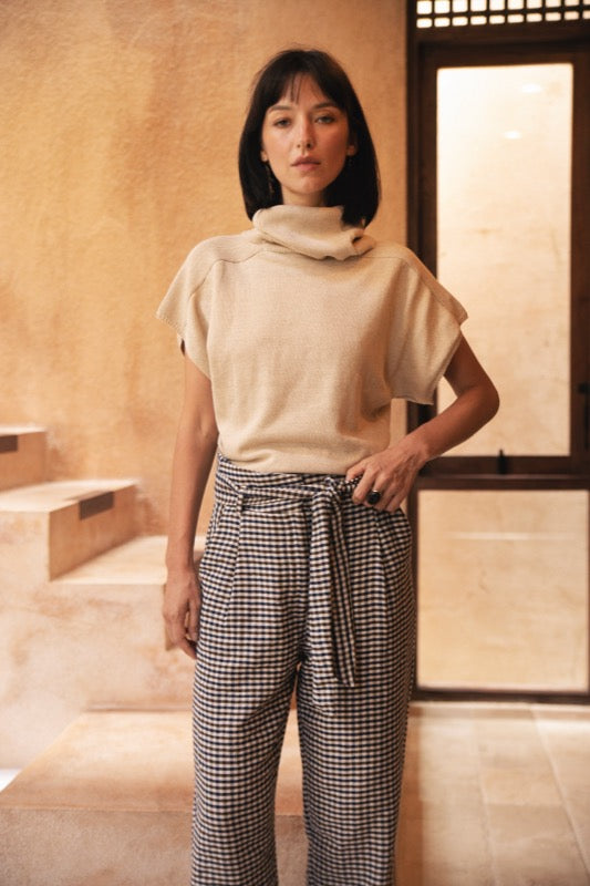 Laurie Knit Vest - Beige