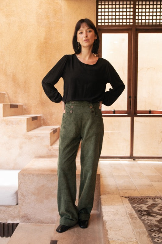 Donovan Corduroy Pants - Olive