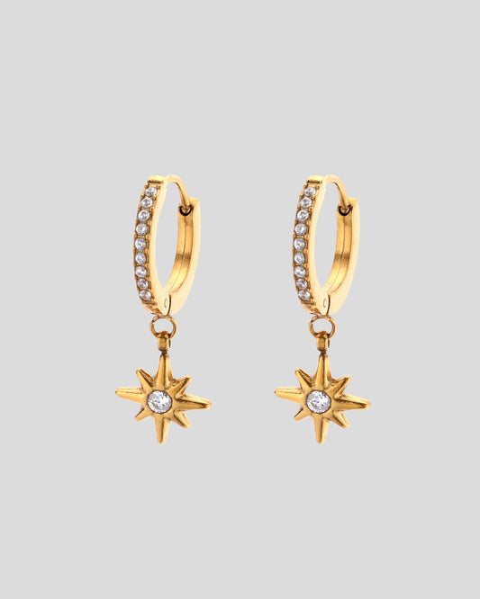 Aya Drop Earrings - Gold