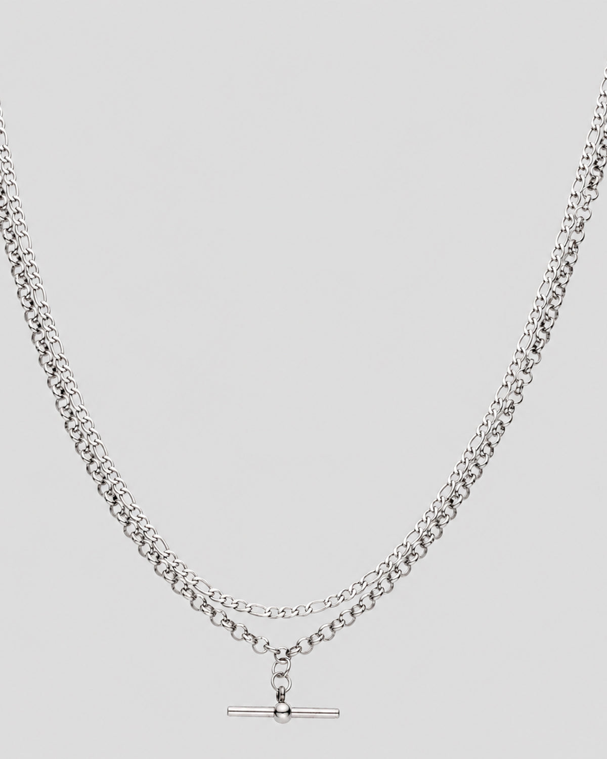 Oda Layered Necklace - Silver