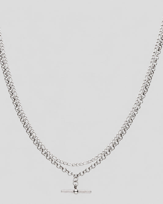 Oda Layered Necklace - Silver