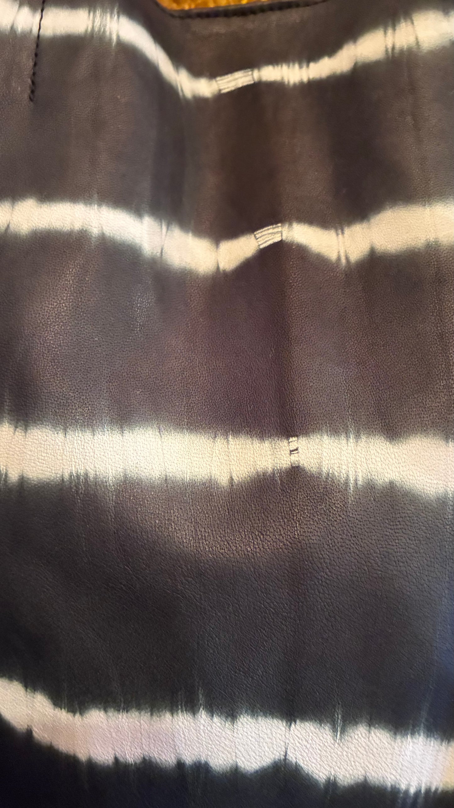 Jenny Tote Bag - Black Bean Tye Dye Leather