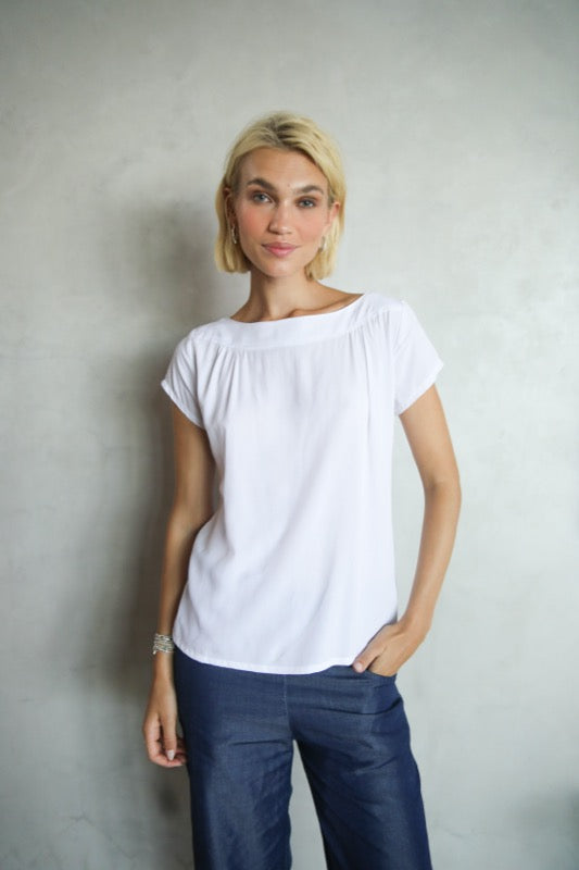 Beatrice Top - Crisp White