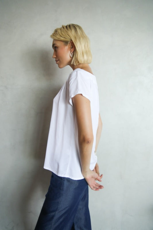 Beatrice Top - Crisp White