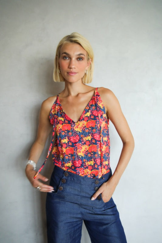 Ginger Top - Royal Blue Vintage