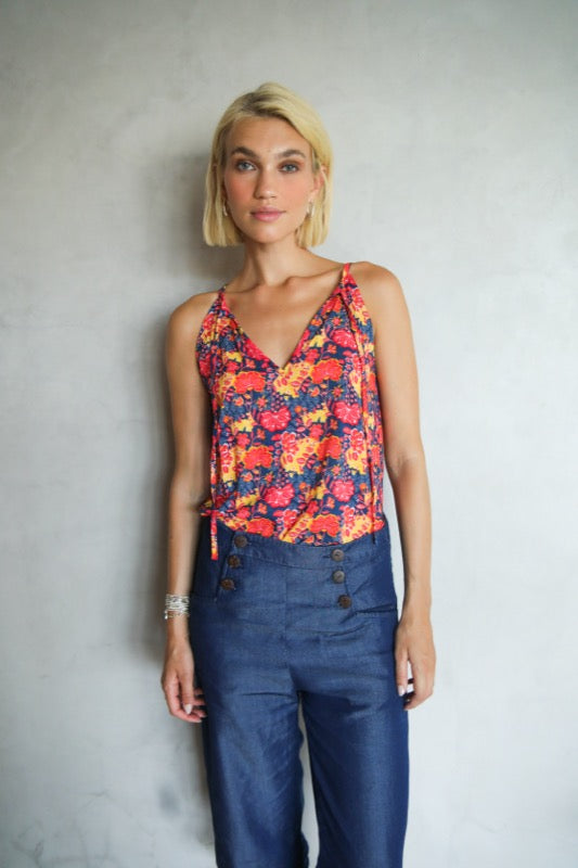 Ginger Top - Royal Blue Vintage