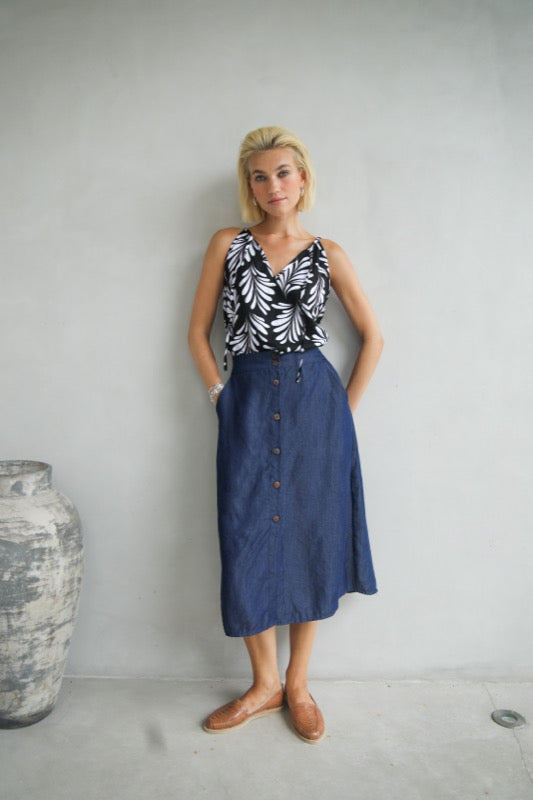 Celeste Skirt - Denim
