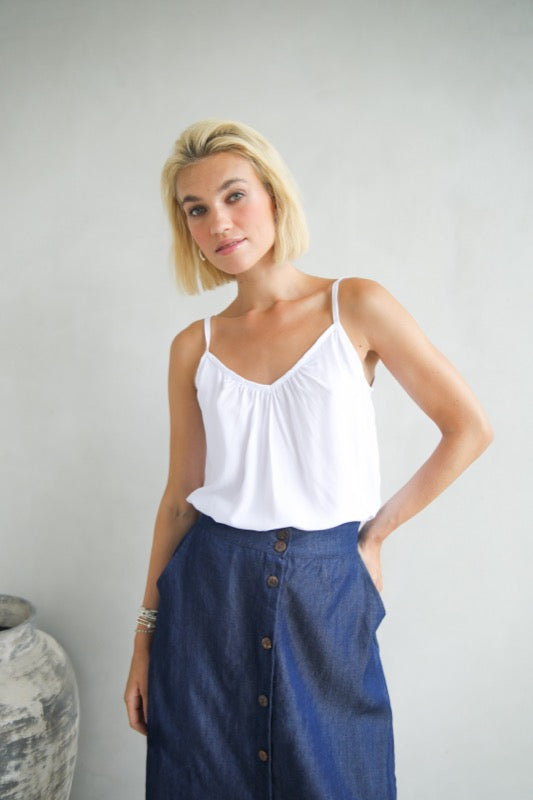 Eliza Cami - Crisp White