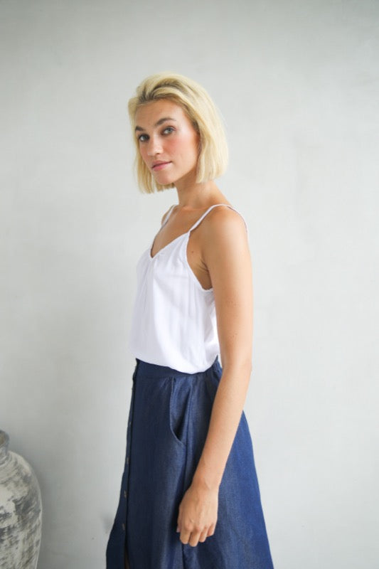 Eliza Cami - Crisp White