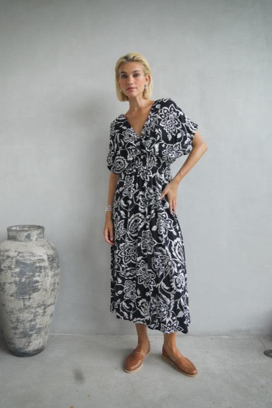 Komang Dress - Large Flowers