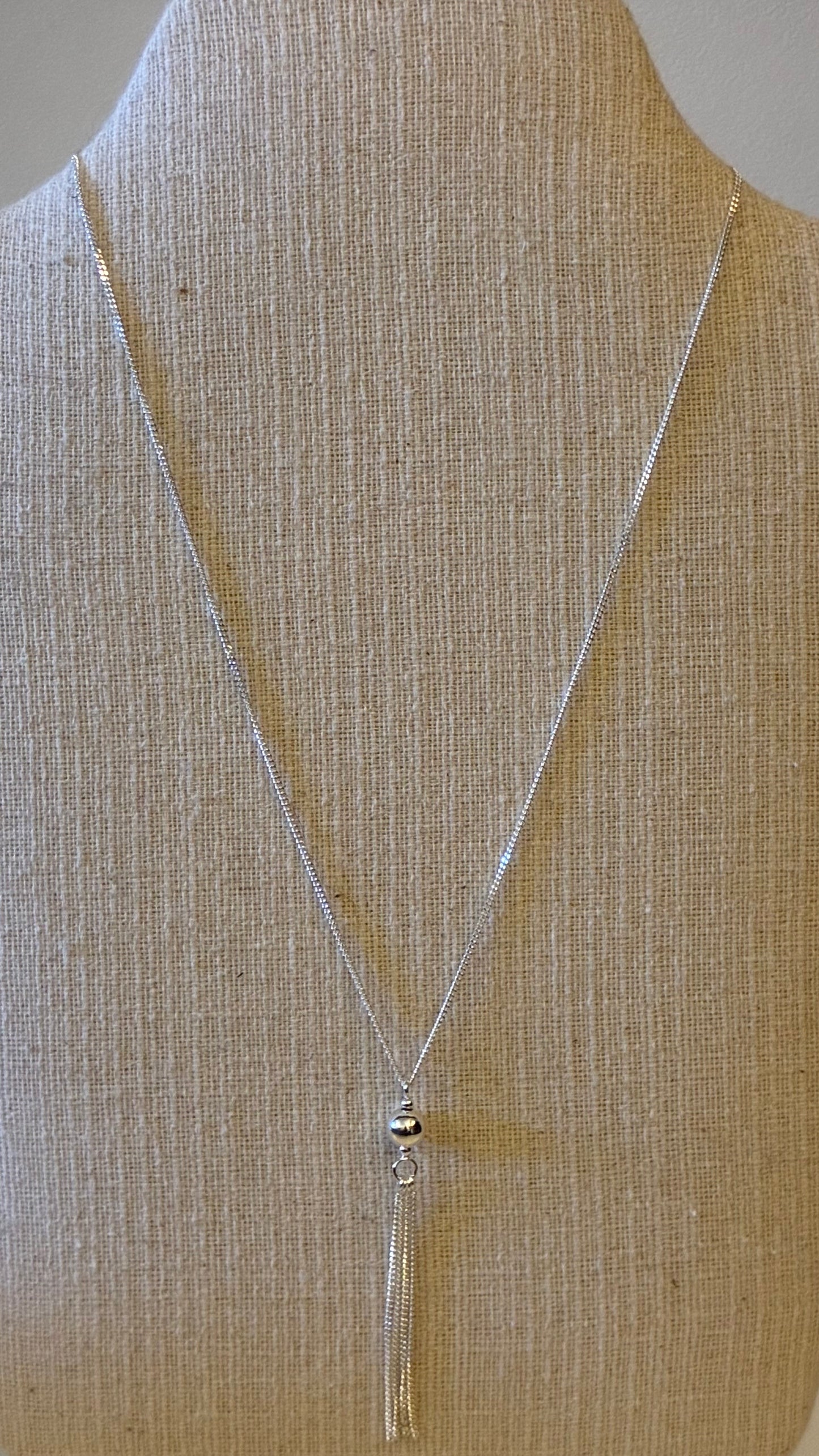 Tassel Necklace - Silver