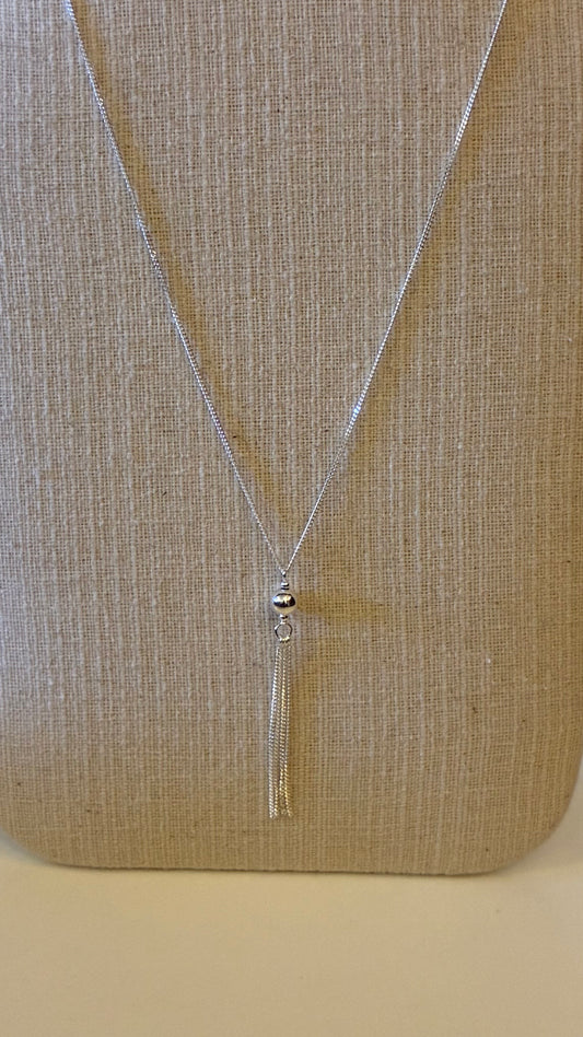 Tassel Necklace - Silver