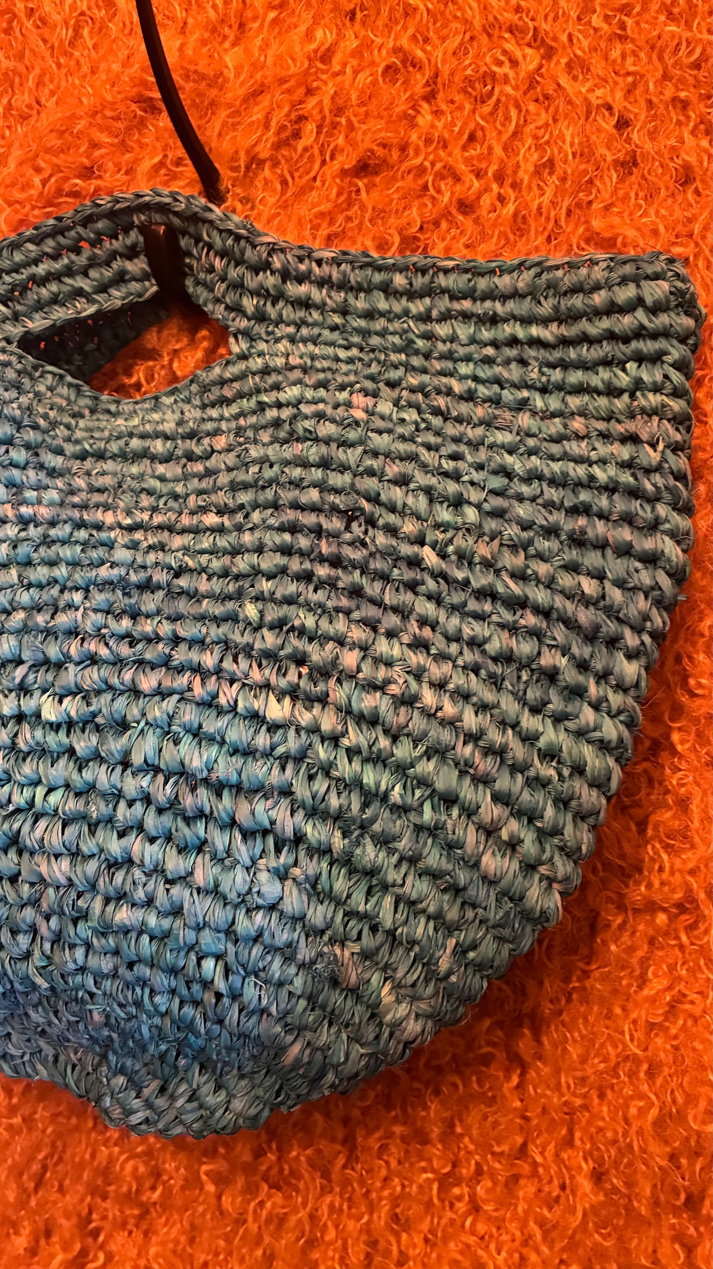 Penang Raffia Bag - Tuquoise Blue