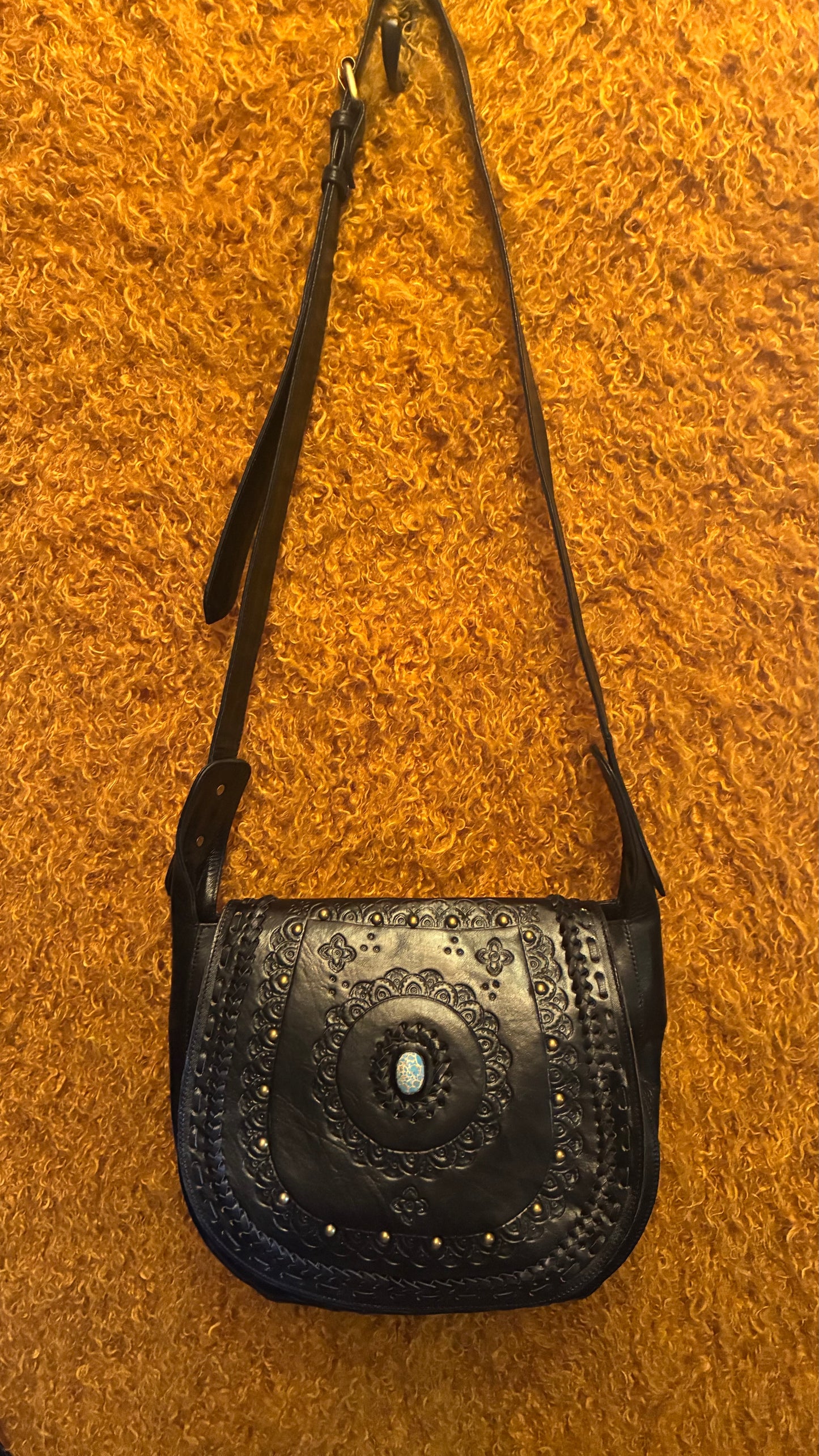 Kanika Bag - Black & Turquoise