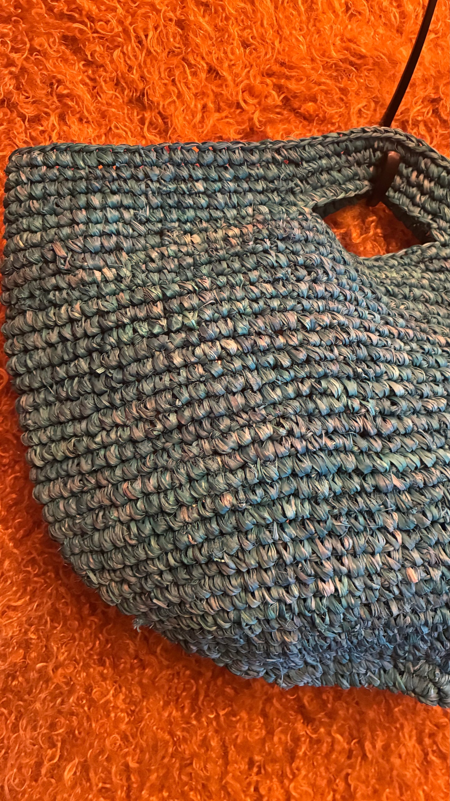 Penang Raffia Bag - Tuquoise Blue