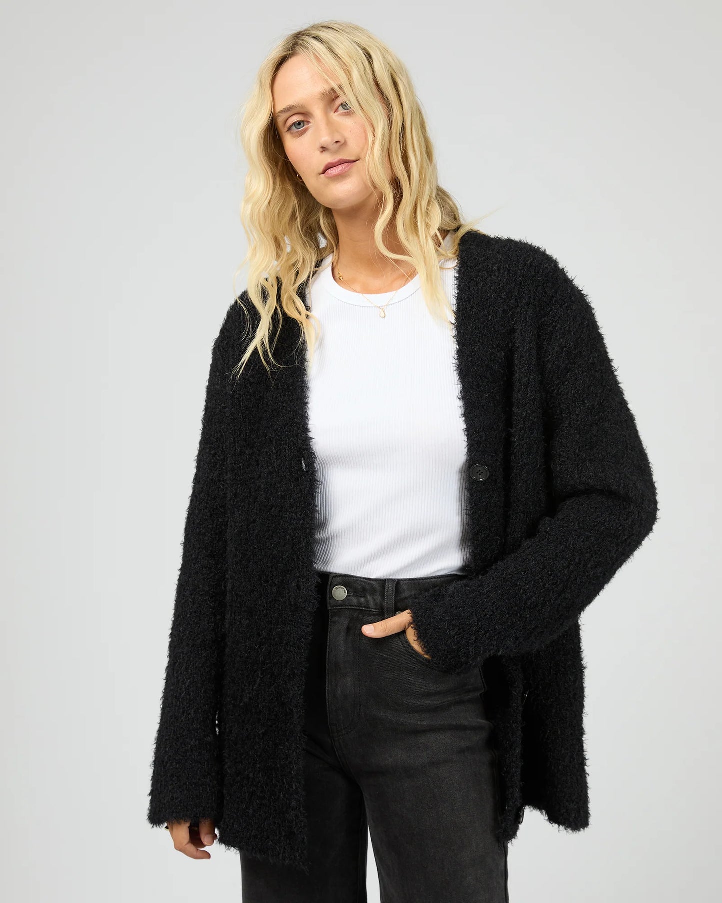 Blume Oversized Cardigan - Black