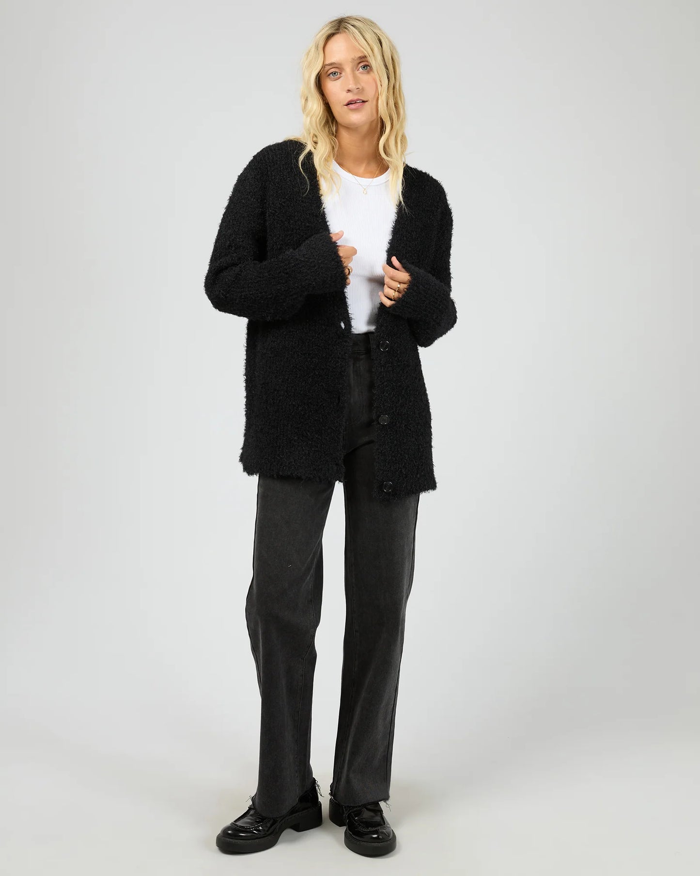Blume Oversized Cardigan - Black
