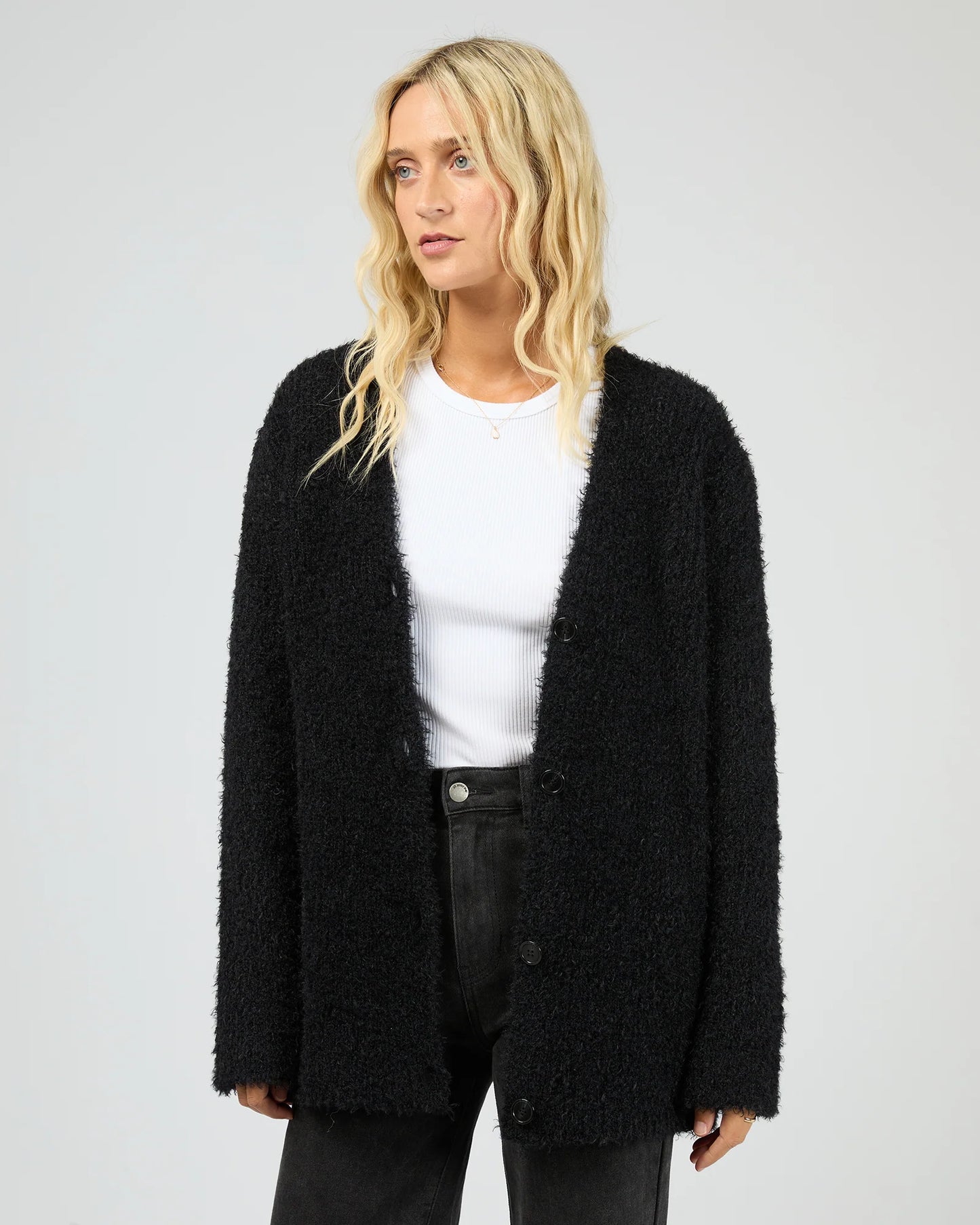 Blume Oversized Cardigan - Black