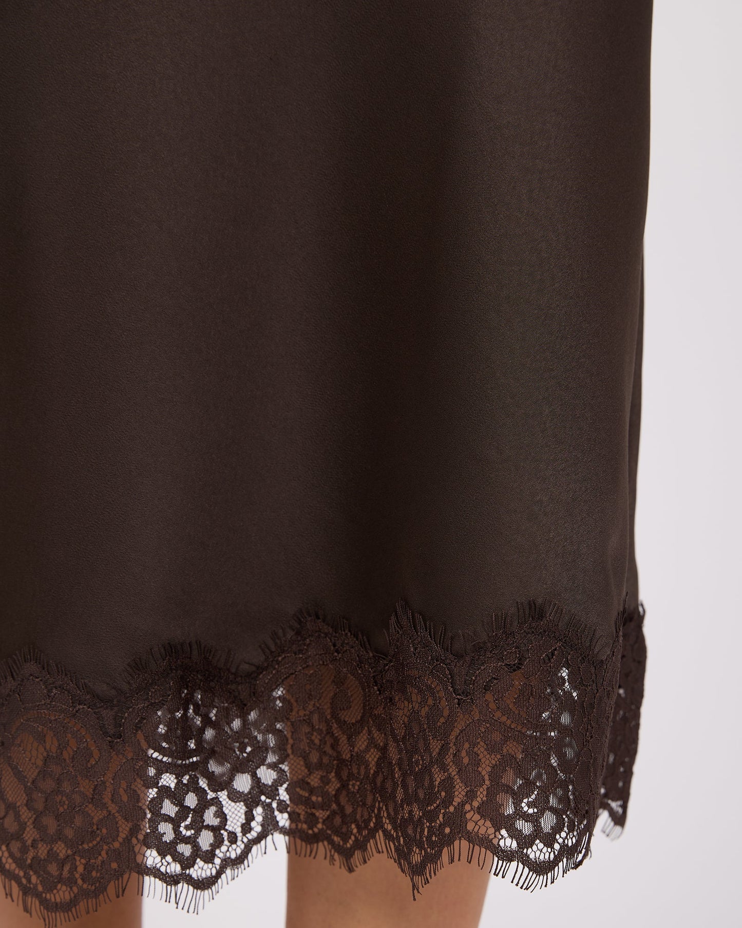 Hava Lace Skirt - Coffee
