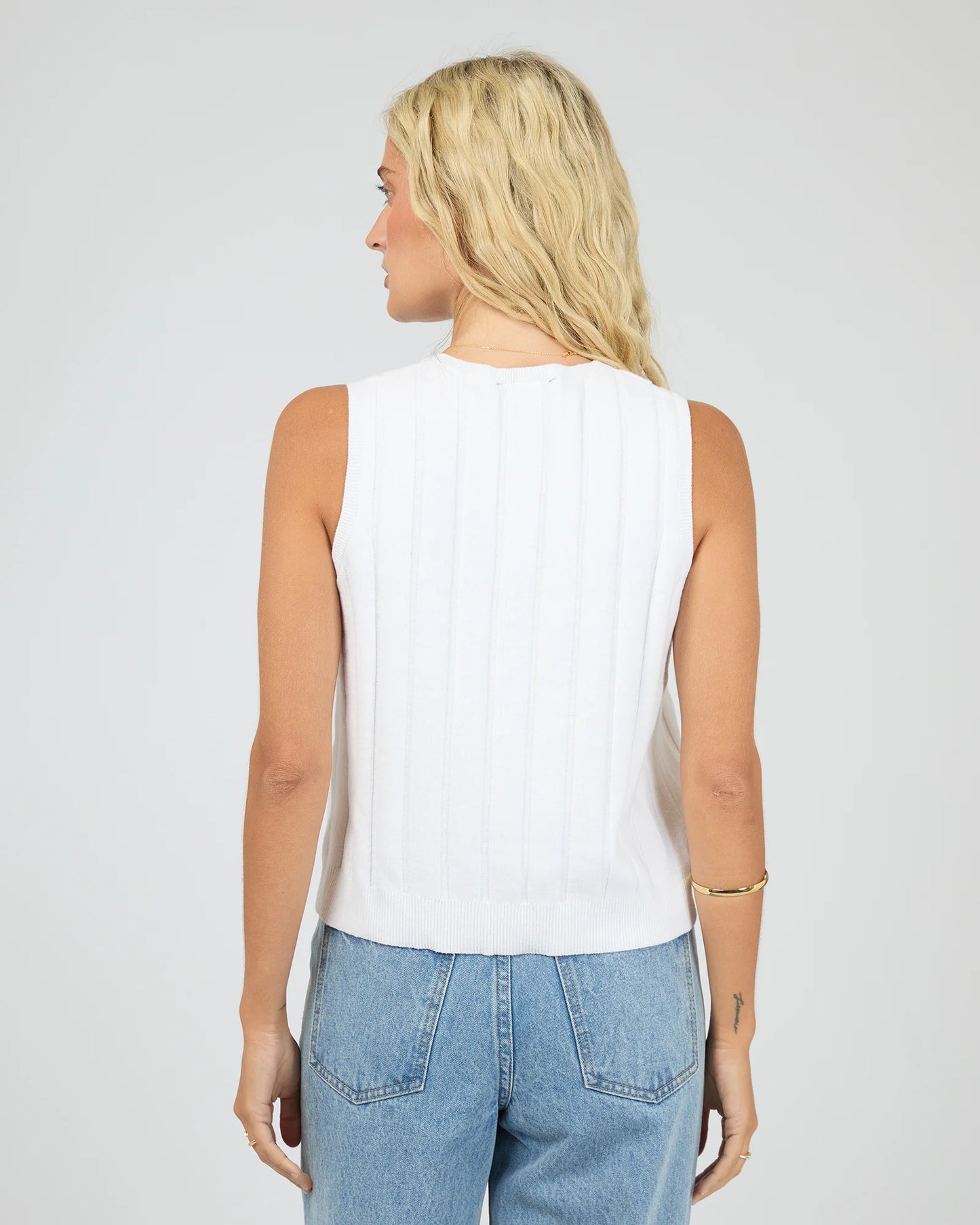 Marlowe Knit Top - Vintage White