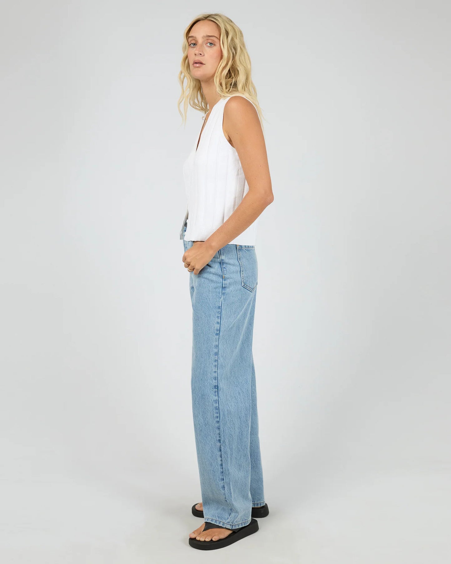 Marlowe Knit Top - Vintage White