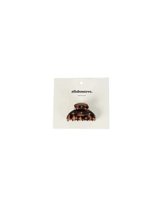 Willa Hair Clip - Studded Tortoise Shell