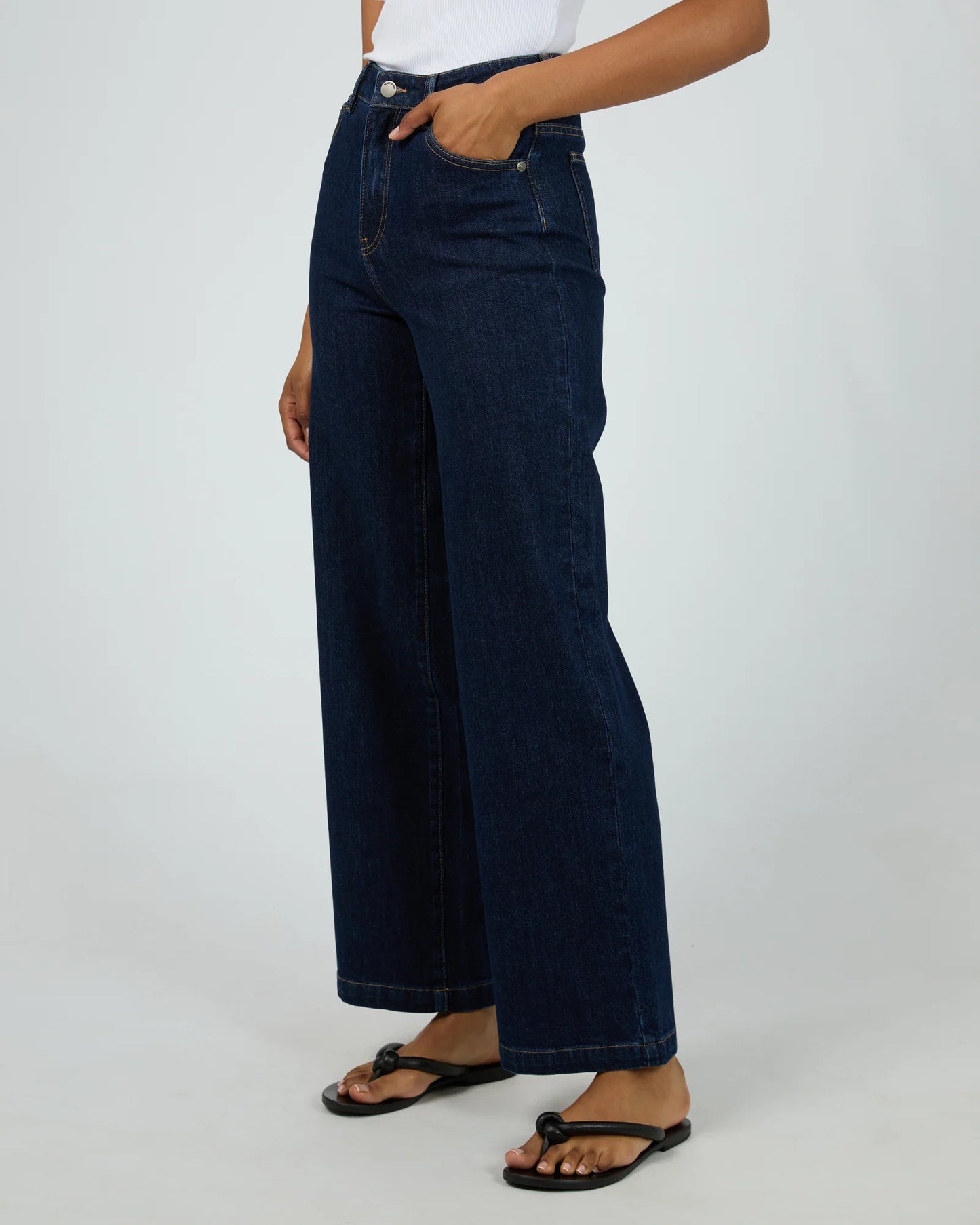 Jacqui Wide Leg Jean - Indigo