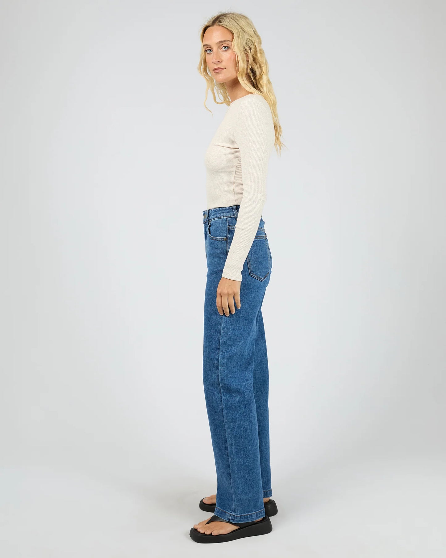 Eve Rib Baby Long Sleeve Tee - Oatmeal