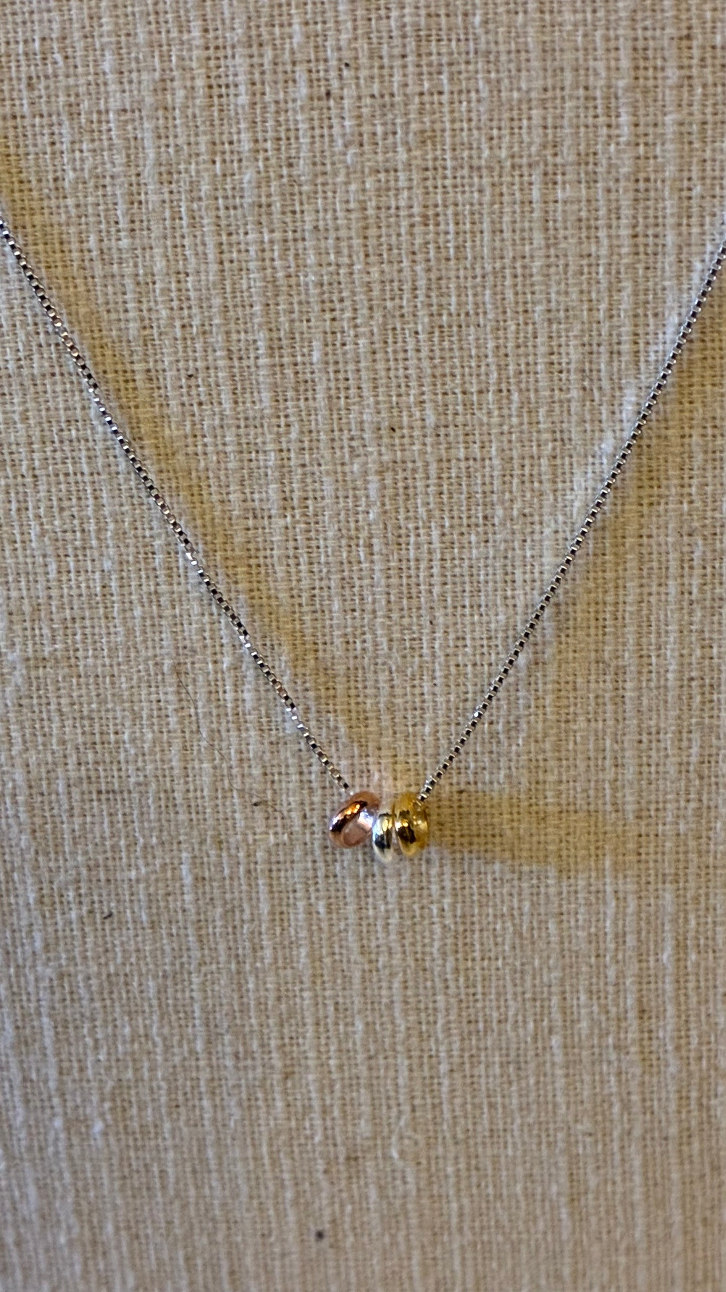 3 Rings Necklace - Silver / Rose Gold / Gold