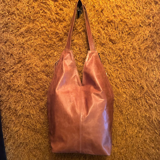 Kyoto Leather Tote Bag - Antique Tan