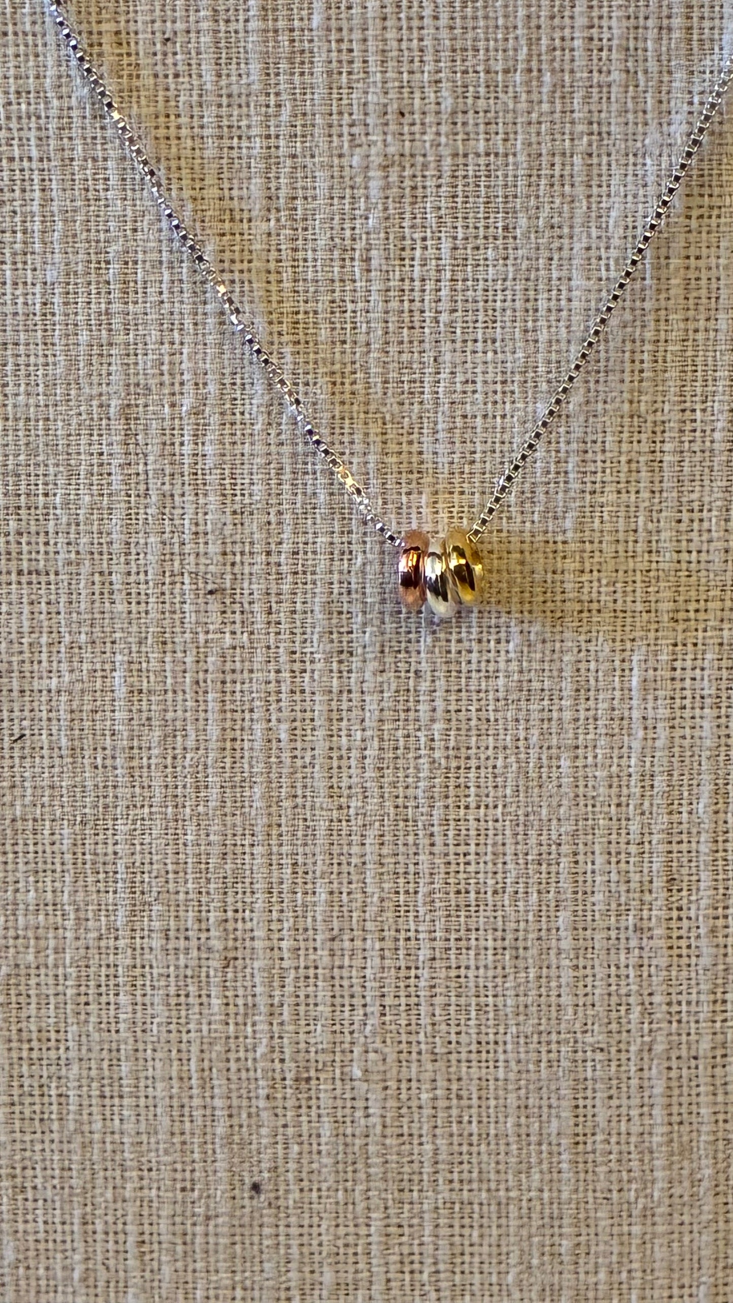 3 Rings Necklace - Silver / Rose Gold / Gold